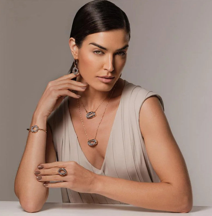 Geode Double Necklace