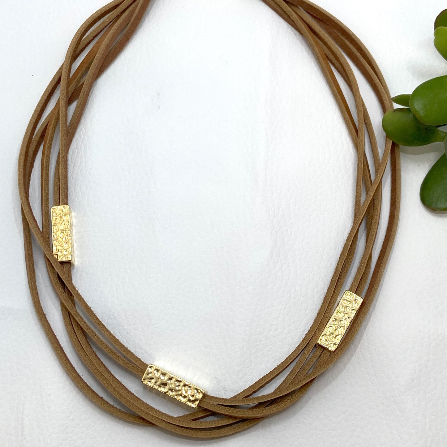 Iberia Short Necklace- Camel