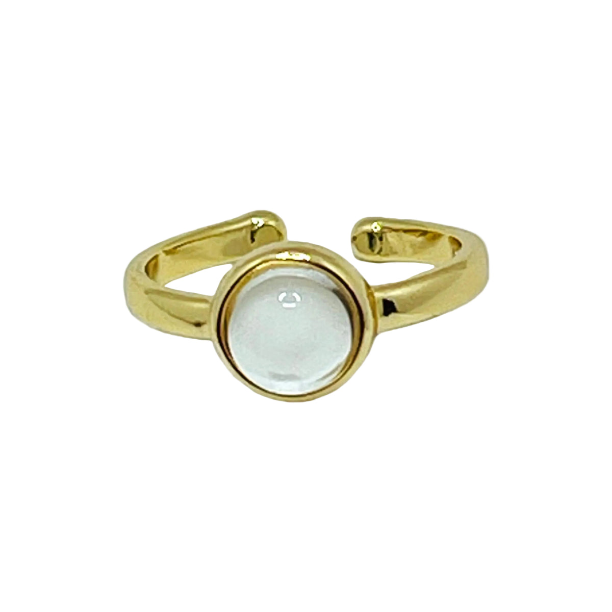 Whisper Adjustable Ring - Crystal Quartz