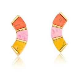 Gama Earring- Reds