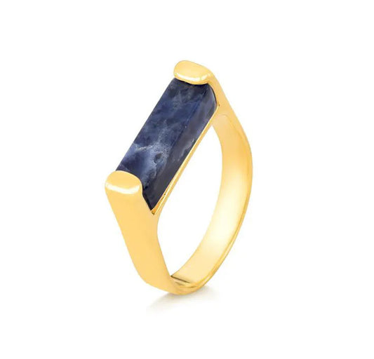 Anillo de palo con piedras preciosas Rio Design