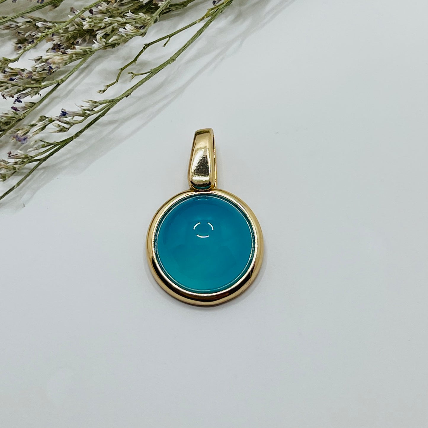 Whisper Pendant  - Blue Agate