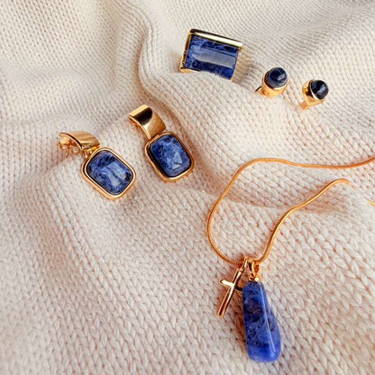 Sodalite Twin Ring