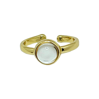 Whisper Adjustable Ring - Crystal Quartz