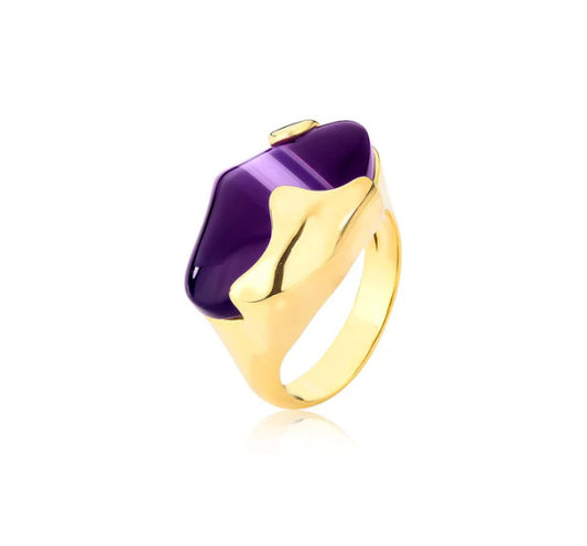 Anillo Triple Colección Matiz - Azules