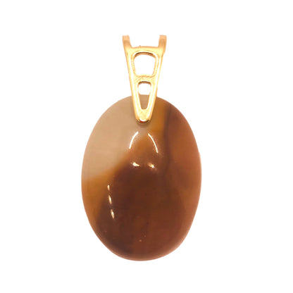Large  Oval Gemstone Pendant -Opaline