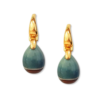 Drop Frameless Gemstone Earring
