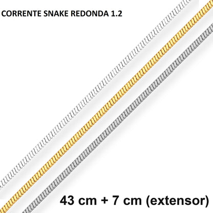 CATENA SERPENTE - 43 + 7 CM