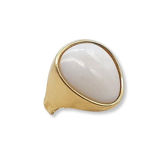 Rounded Triangle Gem Ring - Rio Design Europe