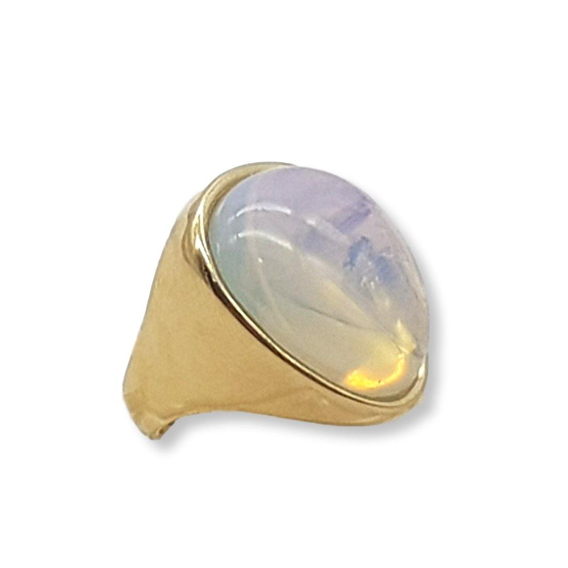 Rounded Triangle Gem Ring - Rio Design Europe