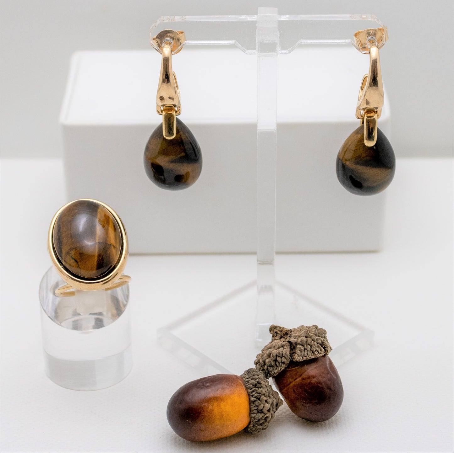 Drop Frameless Gemstone Earring