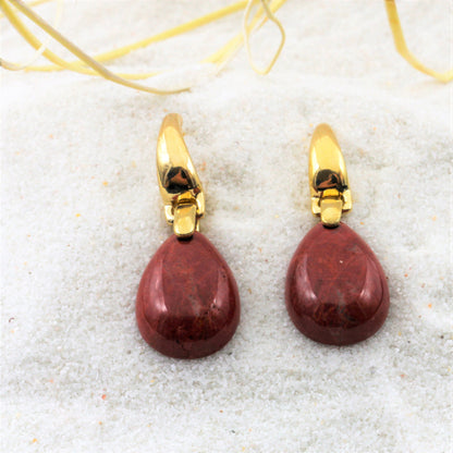 Drop Frameless Gemstone Earring
