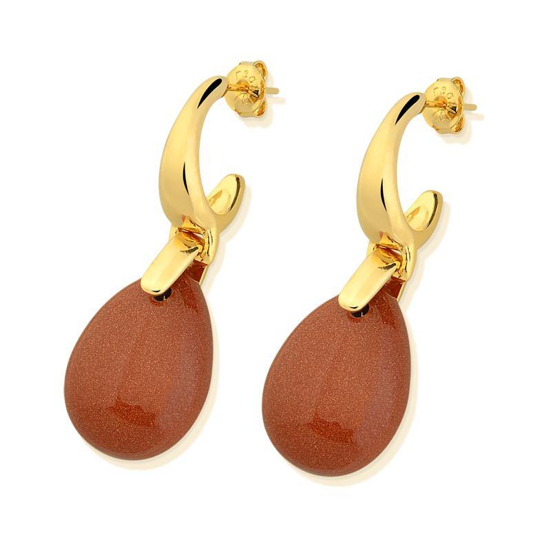 Drop Frameless Gemstone Earring - Rio Design Europe