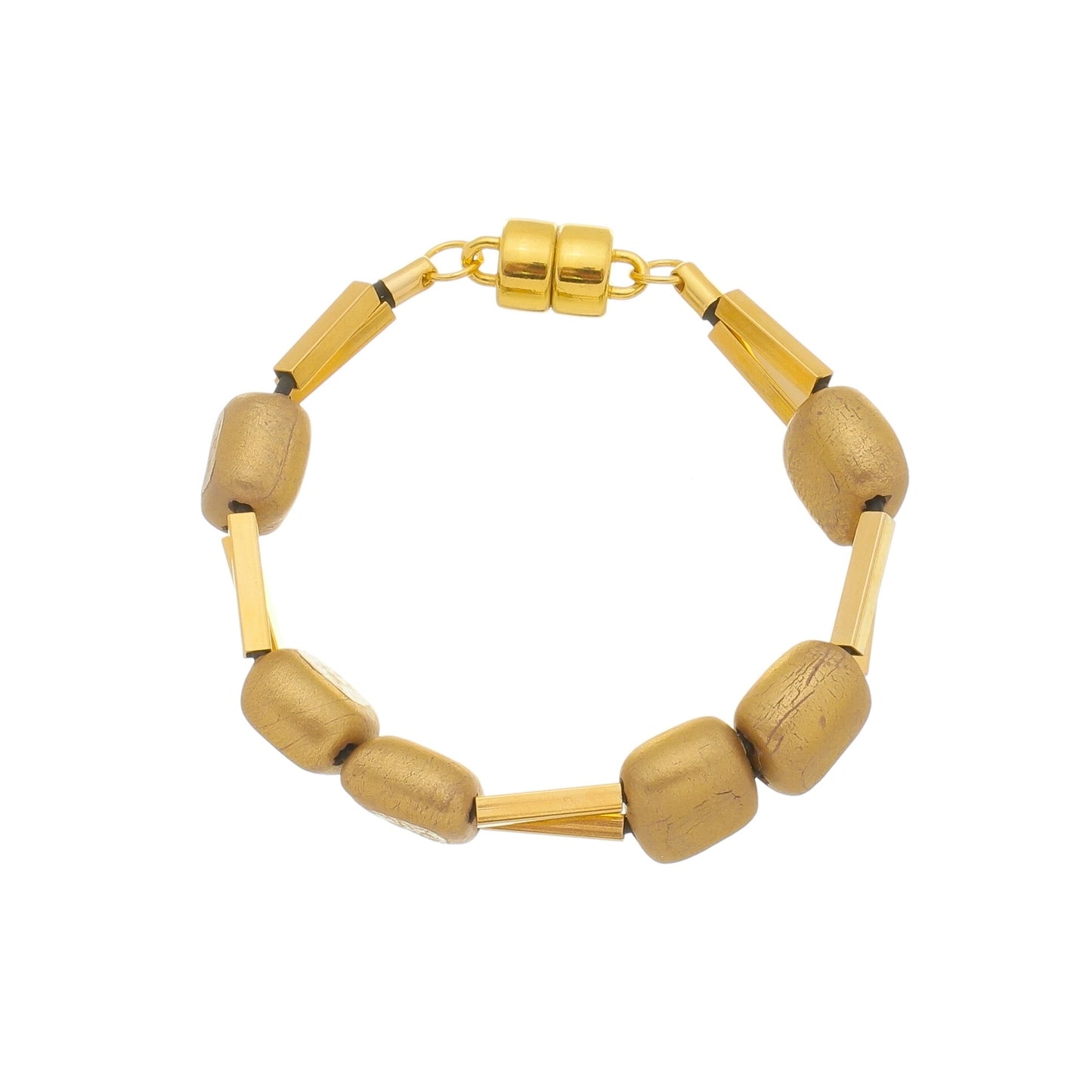 Mini Cubes Bracelet - Gold